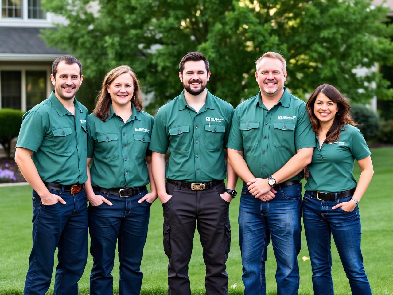 The Green Earth Landscaping crew
